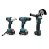 Набір 3в1 BOSCH 36V (шуруповерт GSR 120-Li + болгарка GWX36V-10C PRO + гайковерт DCDR360-Li PRO)