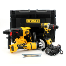 Комплект 3в1 акумулятор DeWalt 36V (Перфоратор DeWalt DCH133NT + Шуруповерт DeWalt DCD996 + Кутова шліфмашина DeWalt DCG409)