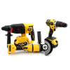 Комплект 3в1 акумулятор DeWalt 36V (Перфоратор DeWalt DCH133NT + Шуруповерт DeWalt DCD996 + Кутова шліфмашина DeWalt DCG409)