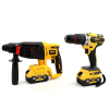 Комплект 3в1 акумулятор DeWalt 36V (Перфоратор DeWalt DCH133NT + Шуруповерт DeWalt DCD996 + Кутова шліфмашина DeWalt DCG409)