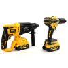 Комплект 3в1 акумулятор DeWalt 36V (Перфоратор DeWalt DCH133NT + Шуруповерт DeWalt DCD996 + Кутова шліфмашина DeWalt DCG409)