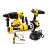 Комплект 3в1 акумулятор DeWalt 36V (Перфоратор DeWalt DCH133NT + Шуруповерт DeWalt DCD996 + Кутова шліфмашина DeWalt DCG409)