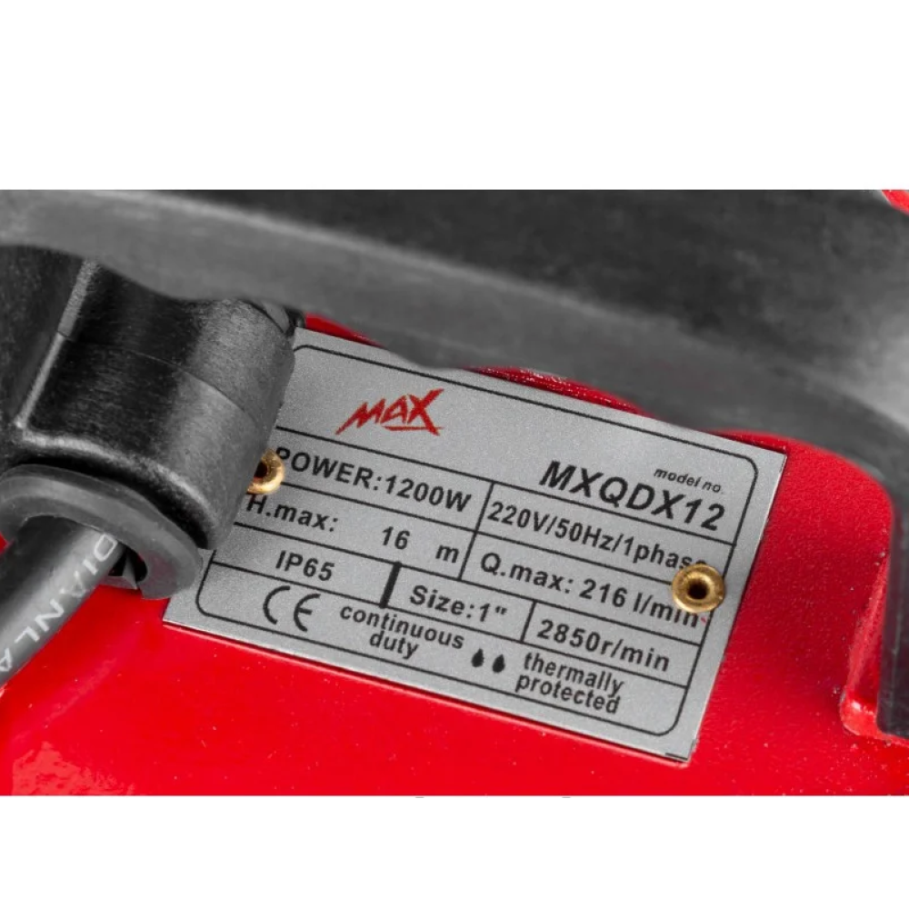 Насос дренажний MAX MXQDX12