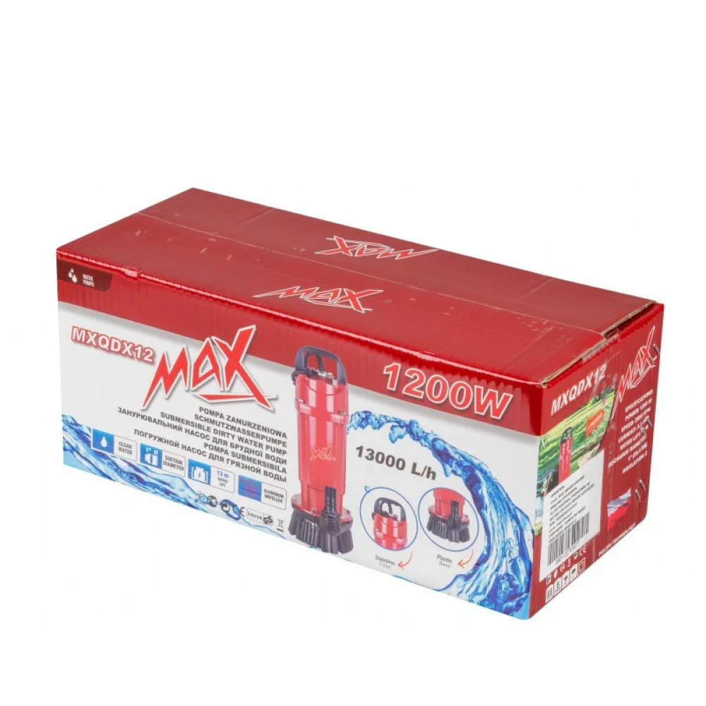 Насос дренажний MAX MXQDX12