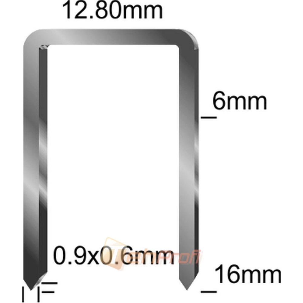 Степлер пневматичний (СКОБА 12,8 (6-16) 0,9Х0,6) SIGMA (6713011)