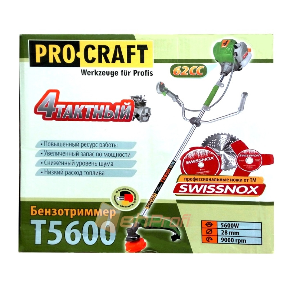 Мотокоса Procraft T5600 (4-х тактний)