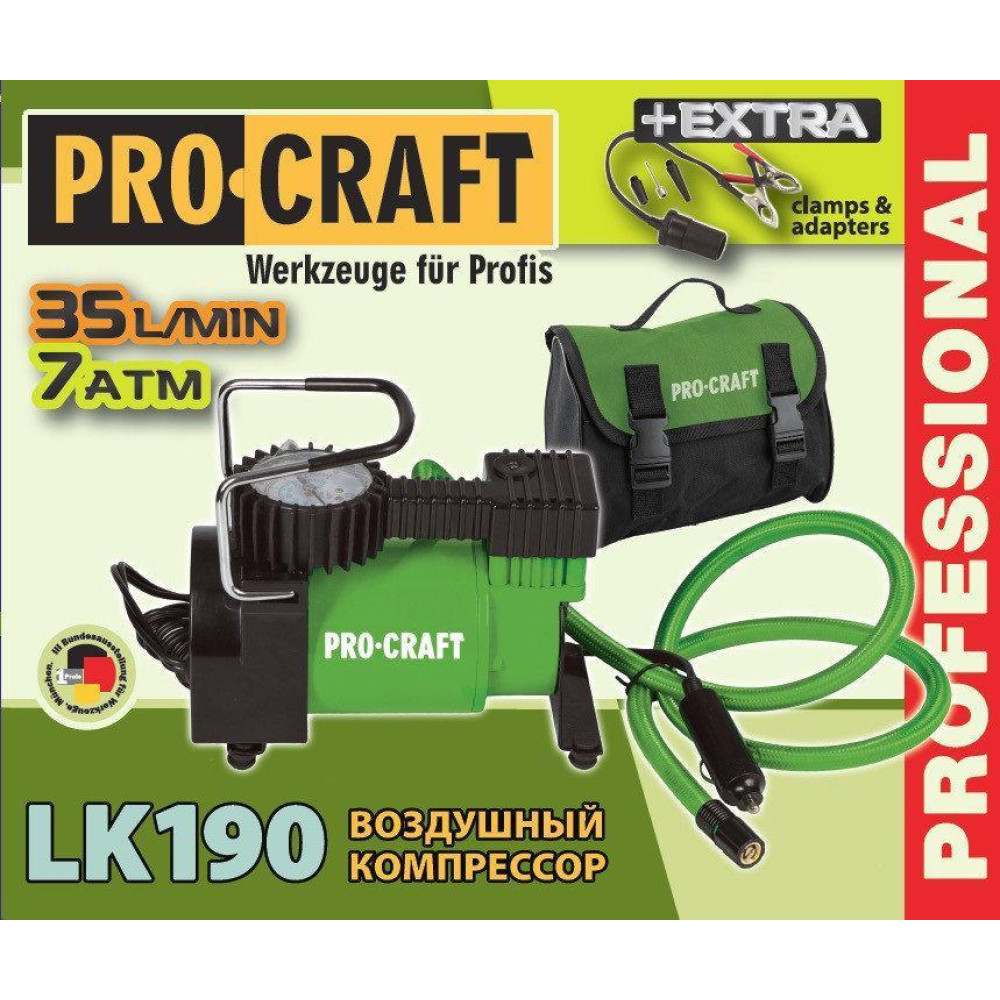 Компресор автомобільний Procraft LK190