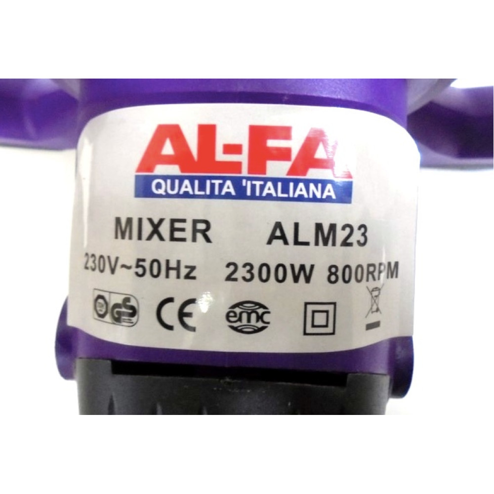 Міксер будівельний ALFA ALM23 (2300 Вт, 2 вінчики)