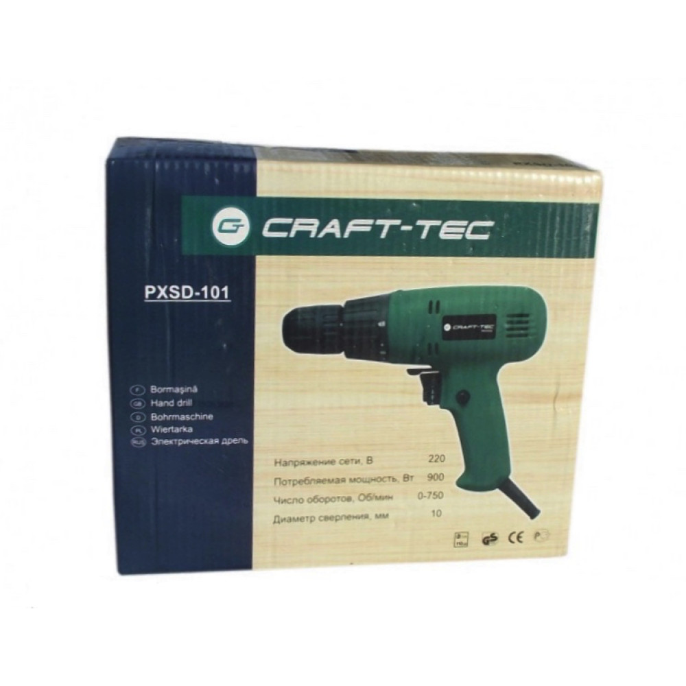 Шуруповерт сетевой Craft-Tec PXSD-101 900Вт