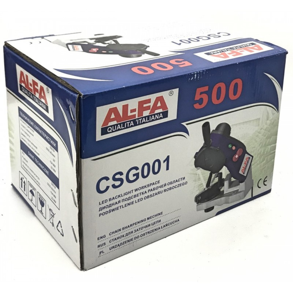 Верстат для заточування ланцюгів AL-FA CSG001 500 Вт