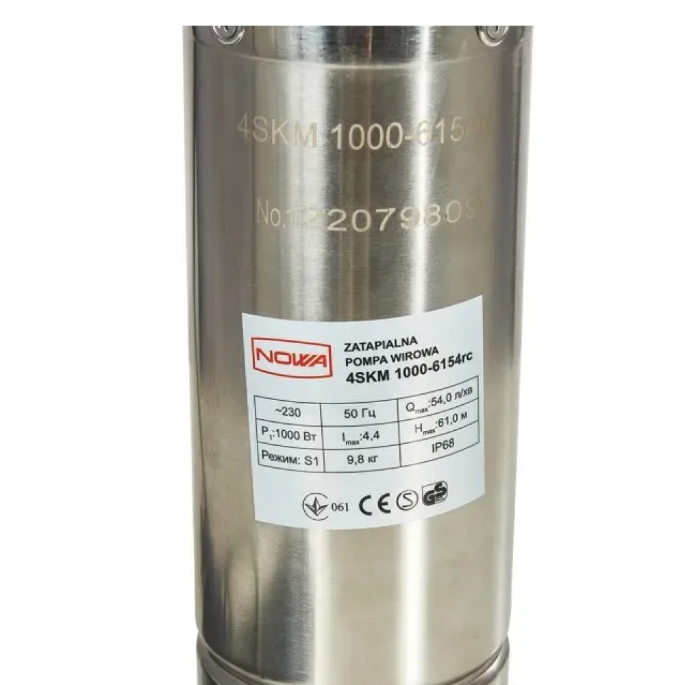 Насос заглибний свердловинний вихровий NOWA 4SKM 1000-6154rc