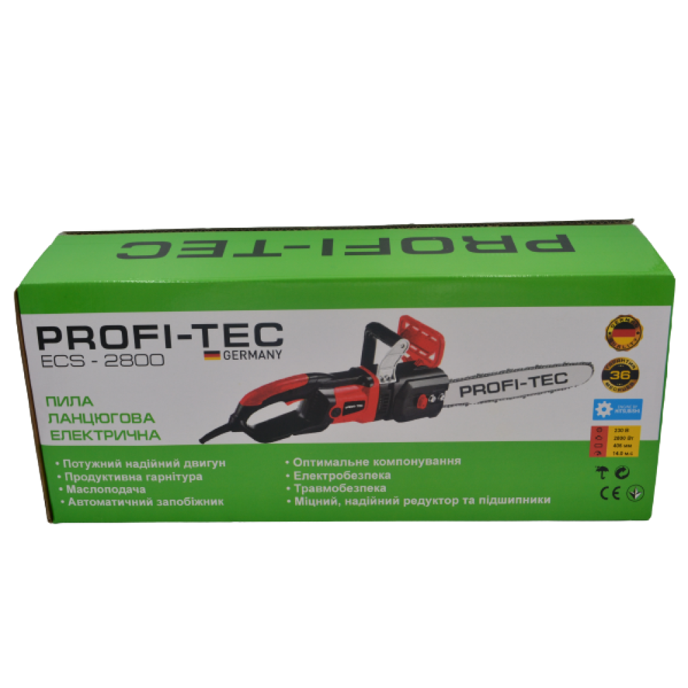 Пила ланцюгова електрична PROFI-TEC ECS-2800