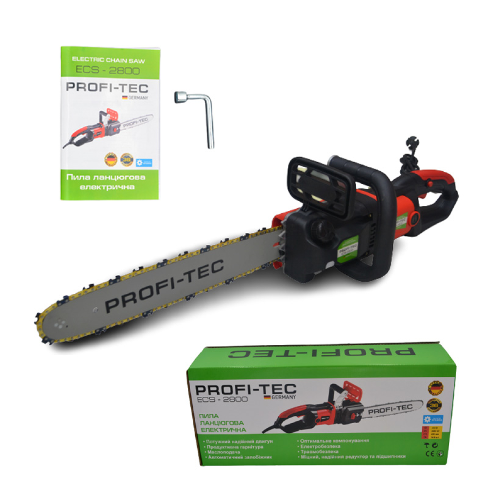 Пила ланцюгова електрична PROFI-TEC ECS-2800