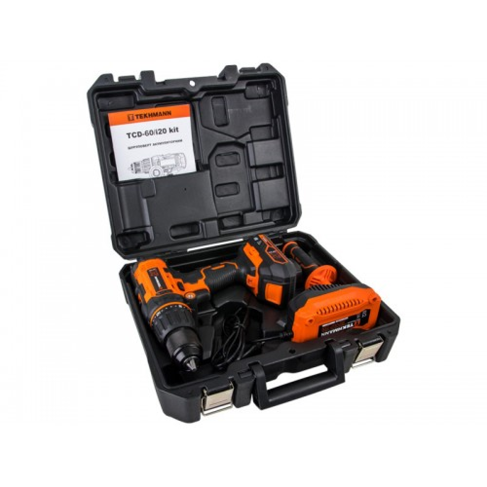 Дриль-шуруповерт Tekhmann TCD-60/I20 KIT