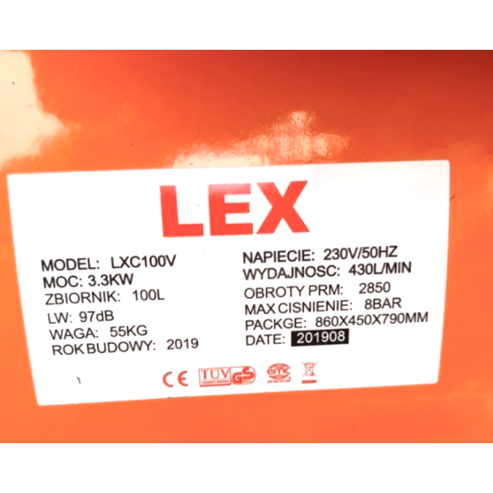 Компресор LEX LXC100V (100 літрів)