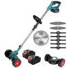 Акумуляторна газонокосилка Makita UR100DW (48V, 6AH, 2 АКБ з колесами)