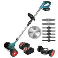Акумуляторна газонокосилка Makita UR100DW (48V, 6AH, 2 АКБ з колесами)
